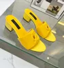 Luxury Patent Leather Chunky Sandals Slipper Shoes Women Gold-Plated Carbon Pop Heels Summer Lady Pumps Dress Gladiator Sandalias Box35-42