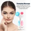 Rengöringverktyg Tillbehör 3 i 1 Electric Cleansing Brush Silicone Roterande ansiktsrengöringsborste Deep Cleaning Brush Waterproof Massager 230726