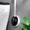 Toilettenbürstenhalter WIKHOSTAR TPR Silikonbürste WC-Zubehör Abtropfbare Wandmontage-Reinigungswerkzeuge Badezimmer-Sets 230726