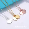 Designer Brand Love Double Heart Tiffays Necklace Womens Versi