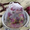 Coffee Tea Tools Strainers Filter Bags Non-Woven Empty Pouch With String Bag For Home Kitchen Use 100Pcs Drop Delivery Garden Dining Otbcp
