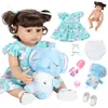 Muñecas Brastoy Reborn Doll Girl And Boy 100 Cuerpo de silicona Puede tomar un regalo de baño para niños Enviar desde Brasil 230726