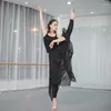 Vêtements de scène pantalon de ballet pantalon de danse moderne en mousseline de soie vêtements d'exercice irréguliers adulte jupe latine classique grande balançoire pantalon de yoga