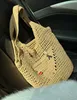 Designer bag Sac à bandoulière sac de plage Fashion Mesh Hollow Woven Shopping Bags pour Summer Straw Tote Bag été