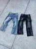 Herenjeans High Street Y2k-stijl Herenjeans Gewassen Baggy Jeans Trend Hiphop Katoen Bedrukte Jean met wijde pijpen, heren en dames met riem 230727