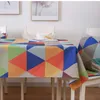 Table Cloth New Colorful Geometric Tablecloth Home Party Decoration Waterproof Dustproof Rectangle R230727