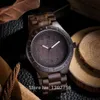 New Natural Black Sandal Wood Analog Watch UWOOD Japan MIYOTA Quartz Movement Wooden Watches Dress Wristwatch For Unisex1254s