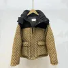 Damen Jacken Jacke Khaki Puffer Kapuze Schwarz Daunen Lässig Outdoor Damen Winter Verdickt Thermo Braun Designer Mantel Joint Style S s