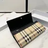 Fashion Classic Men's and Women's Multi-Layer Clip Wallet Simple Designer High-End Women's Wallet Kreditkortsklipplåda Kortpåse