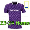 23 24 Maillots de football ACF Fiorentina 2023 2024 CALLEJON ERICK Maillot Florence MALCUIT VLAHOVIC Milenkovic C.Kouame CHIESA hommes maillots de football enfants enfant adulte