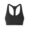Women's Tanks Summer Sexy V-neck Sports Bra Shockproof And Breathable Y-shaped Back Solid Open Tank Top