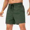 LULUSHORTS 24SS Top Quality LL Yoga Sportshorts Outdoor Fitness Quick Trockenlulumen Shorts Solid Color Closer Running Quarter Pant 577