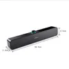 Portabla högtalare Sound Bar Aux Wired Bluetooth-kompatibel högtalarens hemmabio omgivande ljudfält för PC TV Bass Stereo Bass Stereo Subwoofer R230727