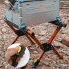 Gadgets de plein air Pliant Refroidisseur Stand Pliable Alliage Randonnée Titulaire Support Bagages Camping Glacière Rack Pique-Nique BBQ Seau 230726