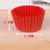 Geschenkpapier, 1000 Stück, Mini-Größe, Schokoladen-Papierförmchen, Backen, Muffin-Kuchenförmchen, Cupcake-Förmchen, einfarbige Tablettform # T202295