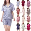 Conjunto de camisola de pijamas feminino pijamas de seda cetim grama vestido de noite de lã para senhoras de algodão