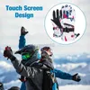 Gants de ski Gants de ski de snowboard Gants de ski imperméables Accessoires chauds par temps froid Gants chauds doux à écran tactile Épaissis coupe-vent HKD230727