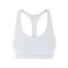 Women's Tanks Summer Sexy V-neck Sports Bra Shockproof And Breathable Y-shaped Back Solid Open Tank Top