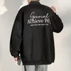 Herenjassen voor heren Omkeerbaar Harajuku Honkbal Koreaanse mode Motorjas Hiphop Unisex oversized jas