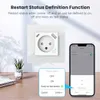 스마트 파워 플러그 Shawader tuya wifi 스마트 이스라엘 벽 소켓 EU 전원 플러그 플러그 콘센트 USB Type-C PD 20W 충전 포트 Alexa Dot Home HOKD230727