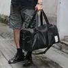 Sacos Duffel XZAN Nylon Viagem Esportes Grande Capacidade Homens Treinamento Seco E Molhado Tas Para Sapatos Fitness Bagagem de Fim de Semana Bolsas de Ombro