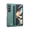 Matte hårda fall för Samsung Galaxy Z Fold 5 Case Pen Slot med skärmskyddsskydd