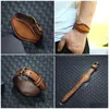 Bangle Watch Form Pin Buckle Belt Cattlee Leather Cuff Justerbar armband Wristand för män Kvinnor Modesmycken Drop Leverans Brace Dhzy0