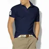 Polos pour hommes Top Tee T-shirts à manches courtes Grand ou petit cheval Plus la taille S-2xl Broderie de couleurs multiples Hommes Classic Business Casual