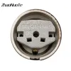 Plugs High Quality Retro European Ceramic Electrical Socket Wall Light Outlet Eu Socket 16a 250v