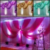 Special Offer 10ftx20ft sequin wedding backdrop curtain with swag backdrop wedding decoration romantic Ice silk stage curtains232m