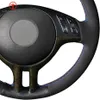 Coprivolante in pelle scamosciata nera per BMW Serie 3 E46 2000-2006 Serie 5 E39 2000-2003 E53 X5 Z3 E36 2000-2002251M