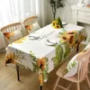 Tkanina stołowa słonecznik pasterski stolik do kawy domowy prostokątny wodoodporny i przeciwporostkowy obrus de stolik R230727