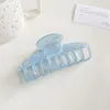 Summer Fantasy Color Girl Hair Claw Women Geometric Hair Clamp Grab Hairs Jaw Clip Grip Barrettes Korean Style Hairpin Acrylic Styling Accessories 2301