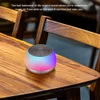 Portable Speakers Mini Bluetooth5.0 Speaker IPX6 Waterproof Small Stereo LED Lights Luminous Sound Atmosphere Rhythm Luminous Speaker R230727