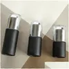 Packing Bottles Frosted Black Glass Bottle Jars Cosmetic Container Skin Care Lotion Spray 20Ml 30Ml 40Ml 50Ml 60Ml 80Ml 100Ml Drop Del Dhdi5