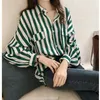 Damesblouses Overhemden Lange mouw Losse casual Polka Dot Gestreepte bloemen Office Blouse Shirt Tops 230726