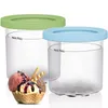 Ice Cream Tools 24Pcs Pints Cup For Ninja NC299AM C300s Series Reusable Yogurt Container Storage Jar With Sealing Lid 230726