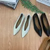 Отсуть обувь Xgravity Top Quality Princess Flats Женщины Flat Shoes Vintage Deep V Design Lady Fashion Shoes Элегантные европейские женские квартиры A147 230726