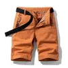 Pure Cotton Summer Mens Cargo Shorts Boys Casual Pocket Streetwear Plus Size Man Long Bermuda Z127