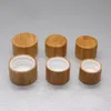 Storage Bottles & Jars 30pcs 20 24 28R 410 Bamboo Screw Cap Lid For Plastic Cosmetic Liquid Makeup Refillable Containers285H