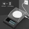 Hushållsskalor 0,001 g precision Electronic Scales 100g/50G/20G Digital Weading Gem smycken Diamond Scale Portable Lab Weight Milligram Scale X0726