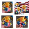 Partybevorzugung Kreative PVC-Flagge Trump Ente Bad schwimmendes Wasser Spielzeug liefert lustige Spielzeuge Geschenk Ss0422 Drop Lieferung Hausgarten Festlich Ev Dhtpo