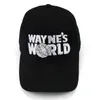 Casquettes de baseball Waynes World Black Cap Hat Baseball Fashion Style Cosplay Brodé Trucker Unisexe Mesh Taille Ajustable 230727