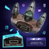 Kontrolery gier joysticks klasyczny kontroler przewodowy joystick kompatybilny z systemem gier Nintendo-64 N64 Transparent Black x0727