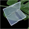 Förpackningslådor Transparent plastförvaringslåda DIY -smycken Skruvhållare Fodral Organiser Collectain Container Drop Delivery Office School DH6KW