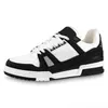 designer shoes trainer Sneaker Men Causal Shoes Fashion trainers Woman Leather Lace Up Plat-form Sole Sneakers White Black mens womens Luxury velvet suede 35-45