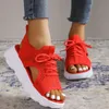 Sandaler Sandal Women Summer Casual Platform Shoes Thick-Soled Lace-Up Sandalias Open Toe Beach Shoes For Women Zapatos Mujer 230726