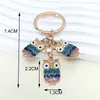 Cute Keychain Owl Key Ring Night Owl Key Chains Animal Gifts for Women Handbag Accessorie Car Keys Handmade Jewelry