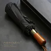 Paraguas PARACHASE Paraguas grande Hombres Estilo comercial 115 cm Lluvia automática Doble capa 10K A prueba de viento Golf grande Madera 230627