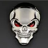 Lote de 10 piezas Lote 3D Skull Car Boot Chrome Insignia Universal Art Auto Art Trok Truck Emblem Sticker252s